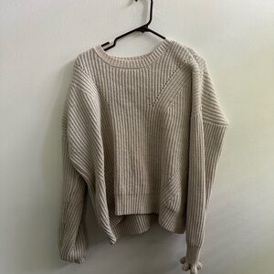 Wool knit sweater